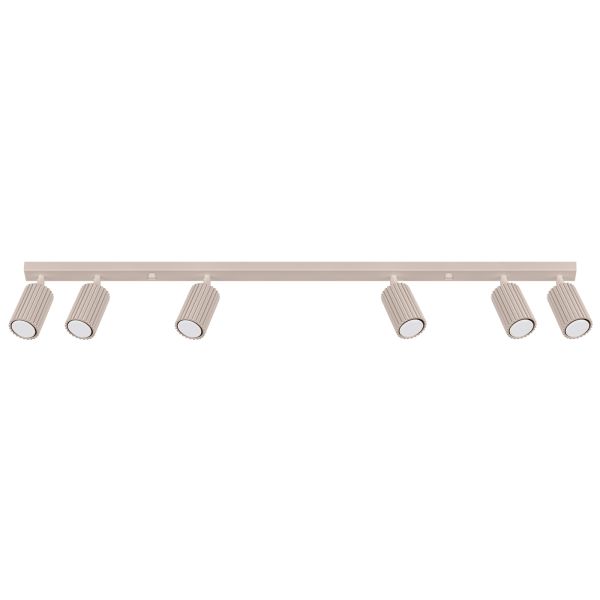 Plafonnier Aluminium Taupe GU10 6 Karbon