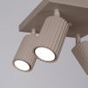Plafonnier Aluminium Taupe GU10 4 Karbon