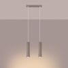 Suspension Aluminium Taupe GU10 2 Karbon