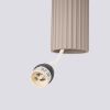 Suspension Aluminium Taupe GU10 2 Karbon