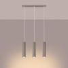 Suspension Aluminium Taupe GU10 3 Karbon