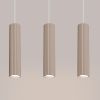 Suspension Aluminium Taupe GU10 3 Karbon