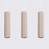 Suspension Aluminium Taupe GU10 3 Karbon