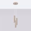 Suspension Aluminium Taupe GU10 3 Karbon