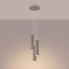 Suspension Aluminium Taupe GU10 3 Karbon