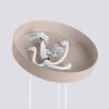 Suspension Aluminium Taupe GU10 3 Karbon