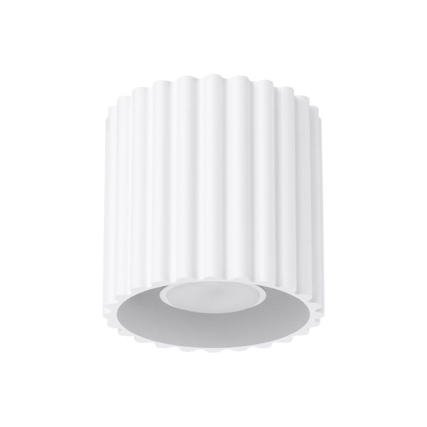 Plafonnier Aluminium Blanc GU10 1 Aura