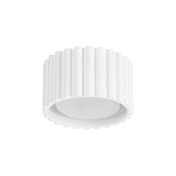 Plafonnier Aluminium Blanc Gx53 1 Aura
