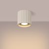 Plafonnier Aluminium Beige GU10 1 Aura