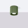 Plafonnier Aluminium Vert Olive GU10 1 Aura