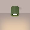 Plafonnier Aluminium Vert Olive GU10 1 Aura