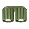 Plafonnier Aluminium Vert Olive GU10 2 Aura