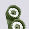 Plafonnier Aluminium Vert Olive Gx53 2 Aura