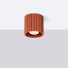 Plafonnier Aluminium Ocre Rouge GU10 1 Aura