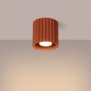 Plafonnier Aluminium Ocre Rouge GU10 1 Aura