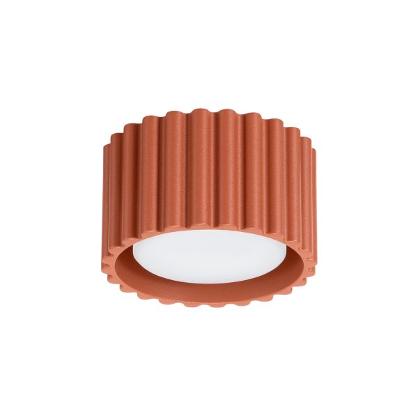 Plafonnier Aluminium Ocre Rouge Gx53 1 Aura