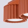 Plafonnier Aluminium Ocre Rouge Gx53 2 Aura