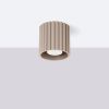 Plafonnier Aluminium Taupe GU10 1 Aura