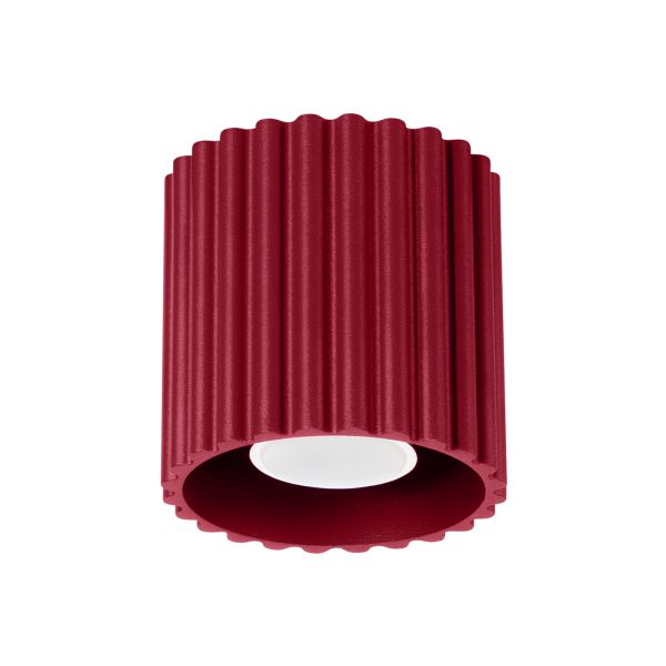 Plafonnier Aluminium Bourgogne GU10 1 Aura