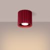 Plafonnier Aluminium Bourgogne GU10 1 Aura