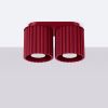 Plafonnier Aluminium Bourgogne GU10 2 Aura