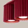 Plafonnier Aluminium Bourgogne GU10 2 Aura