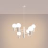Lustre Aluminium Blanc G9 6 Halo