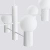 Lustre Aluminium Blanc G9 6 Halo