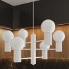 Lustre Aluminium Blanc G9 6 Halo