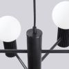 Lustre Aluminium Noir G9 6 Halo