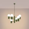 Lustre Aluminium Vert Olive G9 6 Halo