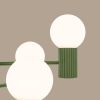Lustre Aluminium Vert Olive G9 6 Halo