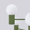 Lustre Aluminium Vert Olive G9 6 Halo