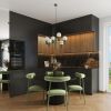 Lustre Aluminium Vert Olive G9 6 Halo