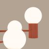 Lustre Aluminium Ocre Rouge G9 6 Halo