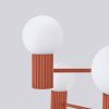 Lustre Aluminium Ocre Rouge G9 6 Halo