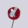 Lustre Aluminium Bourgogne G9 6 Halo