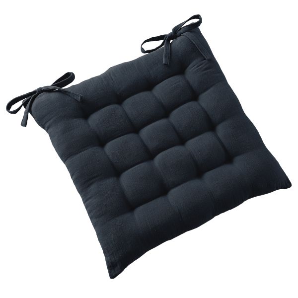 Coussin de chaise 40x40 cm Gaze de Coton Terra Minuit