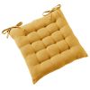 Coussin de chaise 40x40 cm Gaze de Coton Terra Safran