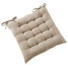 Coussin de chaise extérieur 38x38 cm Coton Dahlia Ficelle