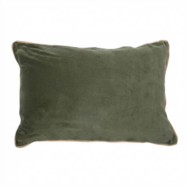 Coussin rectangulaire déhoussable 40x60 cm Velours de Coton Bianca Thym