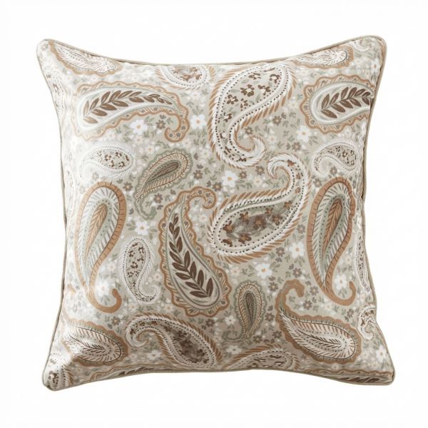 Coussin carré déhoussable 50x50 cm Velours de Coton Valentine