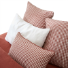 Coussin rectangulaire déhoussable 40x60 cm Gaze de Coton Vickie Terracotta