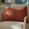 Coussin rectangulaire déhoussable 40x60 cm Gaze de Coton Terra Terracotta