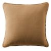 Coussin carré déhoussable 45x45 cm Gaze de Coton Terra Camel