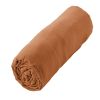 Drap housse 140x190+30 cm Gaze de Coton Terra Abricot