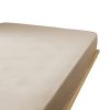 Drap housse 180x200+30 cm Gaze de Coton Terra Ficelle