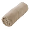 Drap housse 180x200+30 cm Gaze de Coton Terra Ficelle