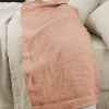 Drap plat 270x300 cm Lin Rosalie Vieux Rose