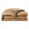 Housse de couette 200x200 cm Lyocell Gabrielle Camel